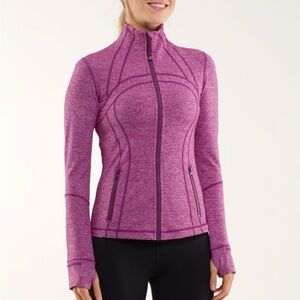 Lululemon Define Jacket Heathered Dew Berry Size 8